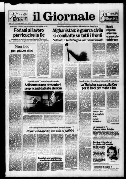 Il giornale : quotidiano del mattino